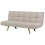 Beliani Sofa Bed 2 Seater INGARO Fabric Beige 4