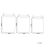 Beliani Set of 3 Baskets ARCHA Cotton Pink 3