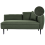 Beliani Right-Hand Chaise Longue CHEVANNES Boucle Dark Green 1