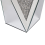 Beliani Side Table LUXEY Glass Mirrored Silver 16