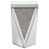 Beliani Side Table LUXEY Glass Mirrored Silver 14