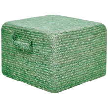 Pouffe DHADAR Jute Green