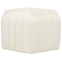 Pouffe MURIETTA Velvet Off-White