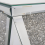 Beliani Side Table LUXEY Glass Mirrored Silver 15