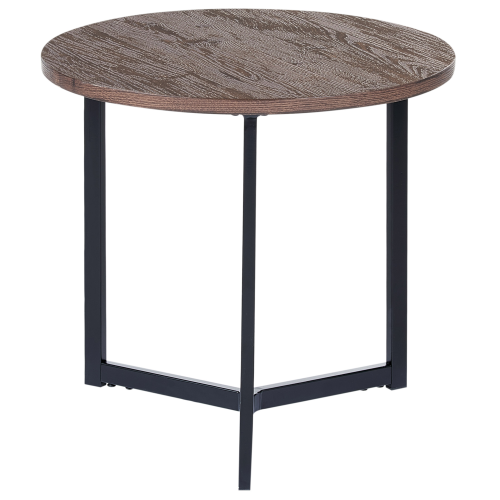 Beliani Side Table TIPPO Dark Brown