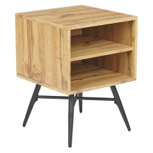 Bedside Table LUBOCK Light Brown