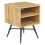 Beliani Bedside Table LUBOCK Light Brown 1