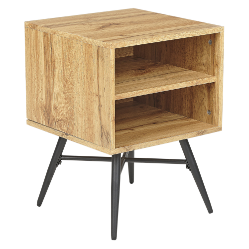 Beliani Bedside Table LUBOCK Light Brown