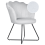 Beliani Armchair LOVELOCK Velvet Grey 1