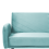 Beliani Sofa Bed 3 Seater SENJA Velvet Light Blue 5