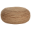 Beliani Pouffe TIFELT Jute Beige 1