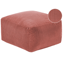 Pouffe MUKKI Cotton Light Red