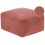 Beliani Pouffe MUKKI Cotton Light Red 1