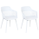 Beliani Set of 2 Dining Chairs ALMIRA White 1