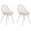 Beliani Set of 2 Dining Chairs CANTON II Beige 1