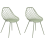 Beliani Set of 2 Dining Chairs CANTON II Green 1