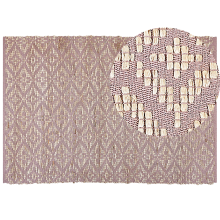 Rug GERZE Pink 160 x 230 cm Cotton