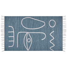 Outdoor Rug YAVU Blue 80 x 150 cm