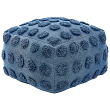 Pouffe VISHVI Cotton Blue