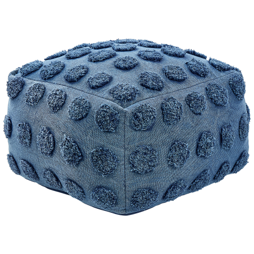 Beliani Pouffe VISHVI Cotton Blue