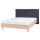 Beliani Bed Fabric IZERNORE 160 x 200 cm (EU King Size) Dark Grey 1