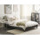 Beliani Bed without Headboard Fabric ROANNE 160 x 200 cm (EU King Size) Grey 2