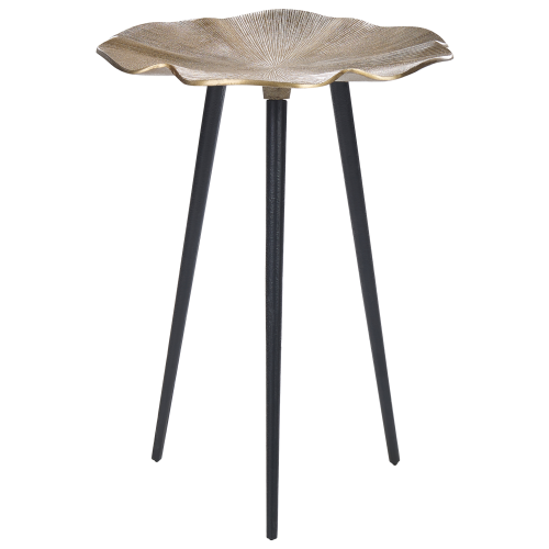 Beliani Side Table PUDUR Metal Gold