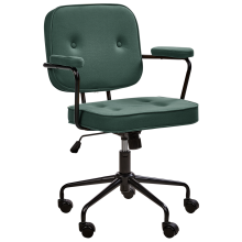 Desk Chair PAWNEE Fabric Dark Green
