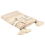Beliani Blanket YARSELI Cotton 130 x 170 cm Beige 1