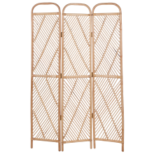 3 Panel Room Divider COSENZA 106 cm 180 cm Light Brown