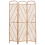 Beliani 3 Panel Room Divider COSENZA 106 cm 180 cm Light Brown 1