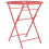 Beliani Bistro Table SCARIO 70 cm 70 cm Metal Red 1