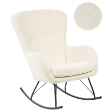 Rocking Chair ANASET Boucle Light Beige