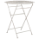 Beliani Bistro Table Folding STIFFE 70 cm 70 cm Metal White 1