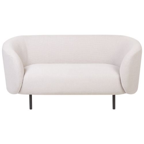 Beliani Sofa 2 Seater LOEN Fabric Light Beige