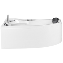 Corner Hot Tub with LED NEIVA 1500 x 1000 mm White Right Hand
