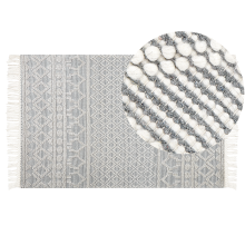 Rug SOLHAN Grey Beige 160 x 230 cm Wool