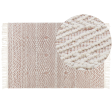 Rug KESTEL Brown Beige 160 x 230 cm Wool