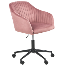 Desk Chair VENICE Velvet Pink