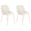 Beliani Set of 2 Dining Chairs MILACA Beige 1