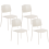 Beliani Set of 4 Dining Chairs ASTORIA Beige 1