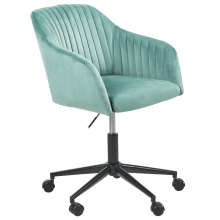 Desk Chair VENICE Velvet Mint Green