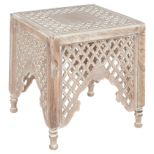 Side Table KADMA Mango Wood Light Brown