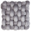 Beliani Throw Cushion SIRALI 30 x 30 cm Velvet Grey Solid 1