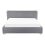 Beliani Bed Fabric PARIS 140 x 200 cm (EU Double) Grey 4