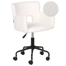 Desk Chair SANILAC II Boucle Off-White