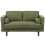 Beliani Sofa 2 Seater NURMO Fabric Dark Green 1