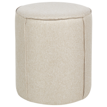 Pouffe SEDONA Faux Linen Beige