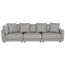 Sofa 3 Seater SIGTUNA Fabric Light Grey