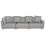 Beliani Sofa 3 Seater SIGTUNA Fabric Light Grey 1